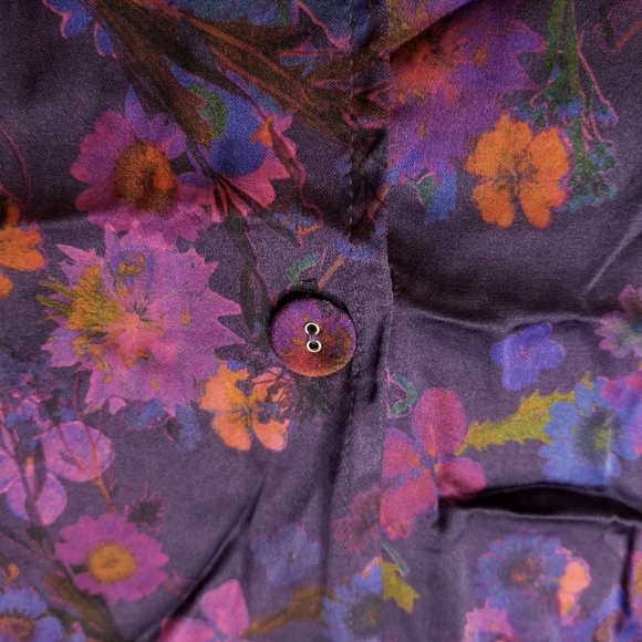 Johnny Was Workshop Purple Blouse - Picture 2 of 6